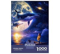 Puzzles for Adults 1000 Pieces Whispering Whales Jigsaws for Adults Brain Teaser Game Analysis And Logic Unique Birthday And Xmas Gifts 70x50cm/1000pcs