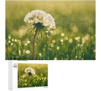 Puzzles for Adults 1000 Pieces - White Dandelion Funny Challenging Jigsaw Puzzle Perfect for Game Nights