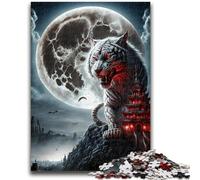 Puzzles for Adults 1000 Pieces White Tiger Help The Brain Exercise Addictive Toys to Cultivate Patience Parent-child Interaction 50x75cm