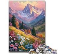 Puzzles for Adults 1000 Pieces Wildflowers Oil Painting Adult Puzzles,Educational Games Home Decoration Suitable for Desktop Decoration (50x75cm)