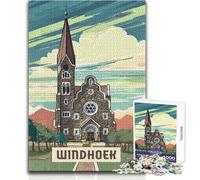 Puzzles for Adults 1000 Pieces Windhoek Educational Family Game Stress Reliever Gift For Birthdays Size 38x26cm