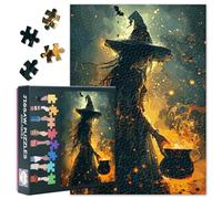 Puzzles for Adults 1000 Pieces, Witch Holding a Bottle of Magic Potion in Her Hand Puzzle, Impossible 1000 Piece Jigsaw Puzzles for Home Wall Decor, 19.5 x 27.5 Inch