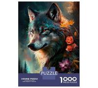 Puzzles for Adults 1000 Pieces Wolf Art Series Style 10 Puzzles for Adults Brain Teaser Game Home Decoration Fun Activities at Home 52x38cm/1000pcs