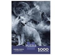 Puzzles for Adults 1000 Pieces Wolves Jigsaw for Adults Brain Teaser Game Analysis And Logic Fun Activities at Home 52x38cm/1000pcs