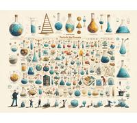 Puzzles for Adults 1000 Pieces, Wooden Puzzle - Colourful Periodic Table, Jigsaw Puzzle for Home Decor, Difficult Puzzles for Adults, Fun and Challenging Family Game, Great Gift Idea (A1, 1500 PCS)