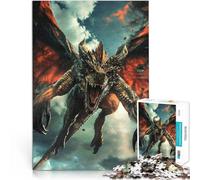 puzzles for adults 1000 pieces Wrath of the Dragon lustige Spiele für die ganze Familie Eltern-Kind-Interaktion75x50cm