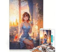 Puzzles for Adults 1000 Puzzles A Sunbeam in The Kitchen, Hands-on Game, For Family Fun, Improving Love between Couples 38x26cm