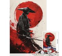 Puzzles for Adults 1000 Puzzles A Warrior Holding A Sword Anti-Stress Toys Great Gift for Games Hands-on Game Help The Brain Exercise Size 38x26cm