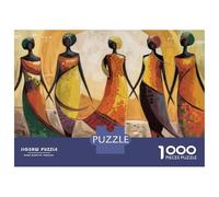 Puzzles for Adults 1000 Puzzles Abstract African Women Art Print Puzzles for Adults Relaxing Games Precision Cutting Deal As Gifts for The Whole Family 70x50cm/1000pcs