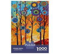 Puzzles for Adults 1000 Puzzles Abstract Tree Painting Art-6 Adult Jigsaw Puzzle Relaxing Games For Family Fun Deal As Gifts for The Whole Family 70x50cm/1000pcs