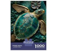 Puzzles for Adults 1000 Puzzles Abstract Turtle Kintsugi Adult Puzzles Family Game Wall Decoration Deal As Gifts for The Whole Family 70x50cm/1000pcs