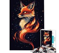 Puzzles for Adults 1000 Puzzles Aesthetic Mysterious Fox Puzzles for Adults Relax Games Staycation Kill Time for Birthday, Chrismas (50x75cm)