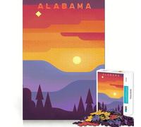 Puzzles for Adults 1000 Puzzles Alabama Clean Edge Game Logic Puzzle Play Slow Play Fun Xmas Scene Art (38x26cm)