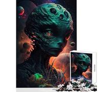 Puzzles for Adults 1000 Puzzles Alien Chronicles Educational Toy Gift Birthday Practical Game with Matching Poster And Trivia Sheet Size 38x26cm