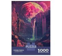 Puzzles for Adults 1000 Puzzles Alien Waterfall Fantasy Art Print Teenager Puzzles Fun Games Hand Speed Race Deal As Gifts for The Whole Family 52x38cm/1000pcs