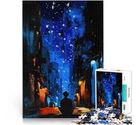 Puzzles for Adults 1000 Puzzles Alone Among the Stars Made of cardboard for 14+ unique challenge game Family Games Christmas Birthday Gifts 。size:38x52cm/14.96x20.47inch