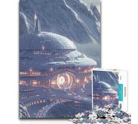 Puzzles for Adults 1000 Puzzles Alpine Galactic Outpost Difficult Hard Family Game for And 14 Years And over (size 38x52cm)