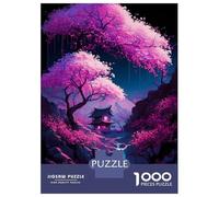 Puzzles for Adults 1000 Puzzles Amazing Cherry Blossom Jigsaw for Adults Hands-on Game For Family Fun Unique Birthday And Gifts 38x26cm/1000pcs