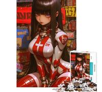 Puzzles for Adults 1000 Puzzles Anime Girl in Sci-Fi Suit Gaming Fun Activities at Home Hand Speed Race Educational Toy for 14+ Puzzle Game Offered (50x75cm)