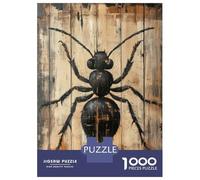 Puzzles for Adults 1000 Puzzles Ant Painting on Wood Panel Minimal Nature Wall Art Teenager Puzzles Fun Games Hand Speed Race Deal As Gifts for The Whole Family 52x38cm/1000pcs