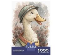Puzzles for Adults 1000 Puzzles Anthropomorphic Duck in Autumn Attire Puzzles for Adults Relaxing Games Precision Cutting Deal As Gifts for The Whole Family 70x50cm/1000pcs