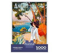 Puzzles for Adults 1000 Puzzles Antibes Travel Adult Jigsaw Puzzle Relaxing Games For Family Fun Deal As Gifts for The Whole Family 70x50cm/1000pcs