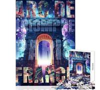 Puzzles for Adults 1000 Puzzles Arc De Triomphe Collage Relaxing Games Hand Speed Race Home Decoration Toys Difficult And Challenge (38x26cm)