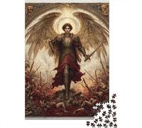 Puzzles for Adults 1000 Puzzles Archangel Michael Guardian of Heaven Jigsaws for Adults Toy Wall Decor Stress Reliever Unique Birthday And Gifts 70x50cm/1000pcs