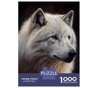 Puzzles for Adults 1000 Puzzles Arctic Wolf Puzzles for Adults Relax Games Staycation Kill Time for Birthday, Chrismas 70x50cm/1000pcs