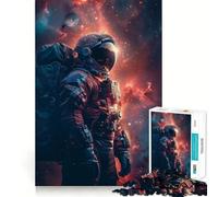 Puzzles for Adults 1000 Puzzles Astronaut Galaxy Exact Cut Art Focus Fun Game Relax Time Game Christmas Wall Decor (50x75cm)