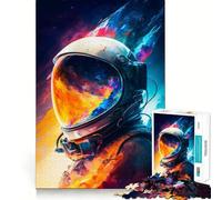 Puzzles for Adults 1000 Puzzles Astronaut Reflections Clean Edge Game Logic Puzzle Play Slow Play Fun Xmas Scene Art (38x26cm)