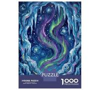 Puzzles for Adults 1000 Puzzles Aurora Borealis Ice Cave Painting Jigsaws for Adults Relaxing Games Perfect Decoration Help The Brain Exercise 70x50cm/1000pcs