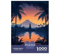 Puzzles for Adults 1000 Puzzles Bali Indonesia Sunset Landscape Puzzles for Adults Family Game Pattern Assembly Unique Birthday And Gifts 38x26cm/1000pcs