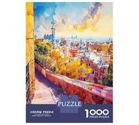Puzzles for Adults 1000 Puzzles Barcelona Art Puzzle for Adults Relax Games Analysis And Logic Deal As Gifts for The Whole Family 52x38cm/1000pcs