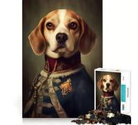 Puzzles for Adults 1000 Puzzles Beagle Baroque Precise Cut Art Creative Game Toy Relax Play Time Xmas Scene Art (38x26cm)