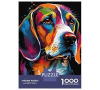 Puzzles for Adults 1000 Puzzles Beagle Style 2 Teenager Puzzles Fun Games Hand Speed Race Deal As Gifts for The Whole Family 70x50cm/1000pcs