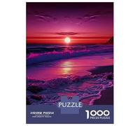 Puzzles for Adults 1000 Puzzles Beautiful Sunset Beach Puzzle for Adults Relax Games Analysis And Logic Deal As Gifts for The Whole Family 52x38cm/1000pcs