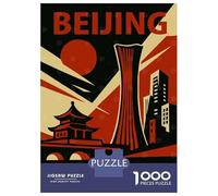 Puzzles for Adults 1000 Puzzles Beijing Vintage Travel Puzzles for Adults Family Game Pattern Assembly Unique Birthday And Gifts 70x50cm/1000pcs