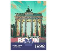 Puzzles for Adults 1000 Puzzles Berlin Brandenburg Gate Mosaic Art Puzzles for Adults Family Game Pattern Assembly Unique Birthday And Gifts 38x26cm/1000pcs