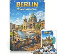 Puzzles for Adults 1000 Puzzles Berlin Museumsinsel, Family Games, Parent-child Interaction, Challenging Game Gifts 38x52cm