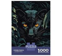 Puzzles for Adults 1000 Puzzles Black Panther in The Jungle Puzzles for Adults Family Games Perfect Decoration Unique Birthday And Gifts 52x38cm/1000pcs