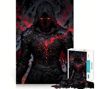 Puzzles for Adults 1000 Puzzles Blood Oath Knight︰ Crimson Vanguard Tight Cut Fun, Focus Building Toy, Leisure Fun Time, Birthday Art Play (38x26cm)