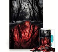 Puzzles for Adults 1000 Puzzles Blood River Tight Cut Fun, Focus Building Toy, Leisure Fun Time, Birthday Art Play (50x75cm)