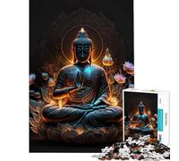 Puzzles for Adults 1000 Puzzles Buddha V Fun Activities at Home Hand Speed Race Educational Toy for 14+ Puzzle Game Offered (50x75cm)