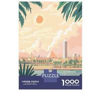 Puzzles for Adults 1000 Puzzles Cairo, Egypt Travel Puzzles for Adults Family Games Perfect Decoration Unique Birthday And Gifts 38x26cm/1000pcs