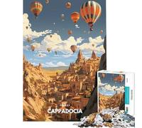 Puzzles for Adults 1000 Puzzles Cappadocia Hot Air Balloons Relax Games Brain Intelligence Challenge Addictive Toys Funny Gifts Difficult Challenge (size 50x75cm)