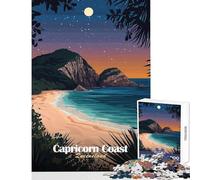 Puzzles for Adults 1000 Puzzles Capricorn Coast, Queensland Toy Wall Decor Great Gift for Games Family Game with Matching Poster And Trivia Sheet Size 38x52cm