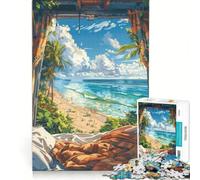 Puzzles for Adults 1000 Puzzles Caravan Beach Life, Fun Games, Train Your Brain And Hands, Enhance Love between Couples 38x26cm
