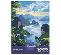 Puzzles for Adults 1000 Puzzles Cat Ba National Park, Vietnam Puzzles for Adults Relaxing Games Precision Cutting Deal As Gifts for The Whole Family 52x38cm/1000pcs