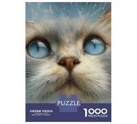 Puzzles for Adults 1000 Puzzles Cat Painted Puzzles for Adults Relax Games Staycation Kill Time for Birthday, Chrismas 38x26cm/1000pcs